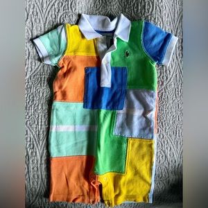 Ralph Lauren color block romper